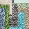 imageDII Fridge Liner Collection NonAdhesive Cut to Fit 12x24 Teal Abstract Leaf 6 PieceNautical Blue Abstract Leaf