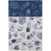 imageDII Fridge Liner Collection NonAdhesive Cut to Fit 12x24 Teal Abstract Leaf 6 PieceNautical Blue Market