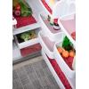 imageDII Fridge Liner Collection NonAdhesive Cut to Fit 12x24 Teal Abstract Leaf 6 PieceRed Veggies