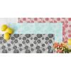 imageDII Fridge Liner Collection NonAdhesive Cut to Fit 12x24 Teal Abstract Leaf 6 PieceTango Red Dahlia