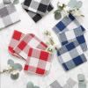 imageDII Scrubber Dishcloths Collection Windowpane Dishrag Set 12x12 WhiteRed Stripe 6 PieceBlack Buffalo Check