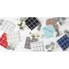 imageDII Scrubber Dishcloths Collection Windowpane Dishrag Set 12x12 WhiteRed Stripe 6 PieceBlackWhite