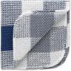 imageDII Scrubber Dishcloths Collection Windowpane Dishrag Set 12x12 WhiteRed Stripe 6 PieceNautical Blue Buffalo Check