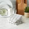 imageDII Scrubber Dishcloths Collection Windowpane Dishrag Set 12x12 WhiteRed Stripe 6 PieceWhiteBlack Stripe