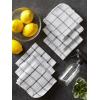 imageDII Scrubber Dishcloths Collection Windowpane Dishrag Set 12x12 WhiteRed Stripe 6 PieceWhiteNautical Blue Stripe