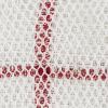 imageDII Scrubber Dishcloths Collection Windowpane Dishrag Set 12x12 WhiteRed Stripe 6 PieceWhiteRed Stripe