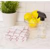 imageDII Scrubber Dishcloths Collection Windowpane Dishrag Set 12x12 WhiteRed Stripe 6 PieceWhiteRed Stripe