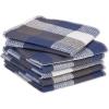 imageDII TriColor Check Collection Kitchen Scrubber Dishcloth French Blue 6 PieceFrench Blue
