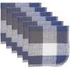 imageDII TriColor Check Collection Kitchen Scrubber Dishcloth French Blue 6 PieceFrench Blue