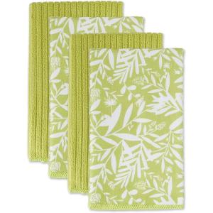 imageDII Cleaning Collection MultiPurpose Microfiber Gray Stripes Dishtowel SetAvocado Floral