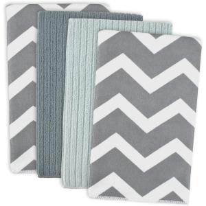 imageDII Cleaning Collection MultiPurpose Microfiber Gray Stripes Dishtowel SetGray Chevron