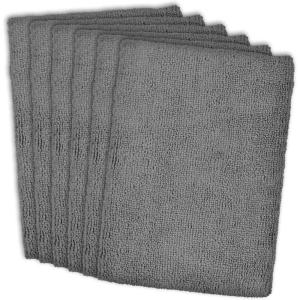 imageDII Cleaning Collection Soft Highly Absorbent Microfiber Dishtowel Set 16x24 Gray 6 PieceGray