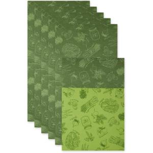 imageDII Fridge Liner Collection NonAdhesive Cut to Fit 12x24 Teal Abstract Leaf 6 PieceArtichoke Green Market