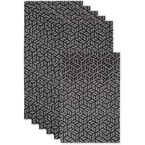 imageDII Fridge Liner Collection NonAdhesive Cut to Fit 12x24 Teal Abstract Leaf 6 PieceGray Abstract Leaf