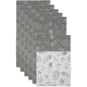 imageDII Fridge Liner Collection NonAdhesive Cut to Fit 12x24 Teal Abstract Leaf 6 PieceGray Market