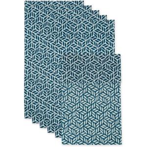 imageDII Fridge Liner Collection NonAdhesive Cut to Fit 12x24 Teal Abstract Leaf 6 PieceNautical Blue Abstract Leaf