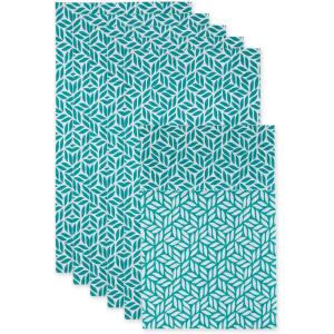 imageDII Fridge Liner Collection NonAdhesive Cut to Fit 12x24 Teal Abstract Leaf 6 PieceTeal Abstract Leaf