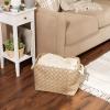 imageDII Burlap Storage Collection Collapsible Bin Large Rectangle 175x12x15