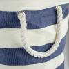 imageDII Collapsible Laundry HamperStorage Basket Stripe Woven Paper Gold Stripe LargeNautical Blue Stripe