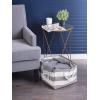 imageDII Durable Woven Striped Storage Bin Collapsible with Soft Rope Handles Reinforced with Metal Grommets Large 17x12x12quot Gray