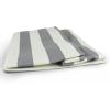 imageDII Durable Woven Striped Storage Bin Collapsible with Soft Rope Handles Reinforced with Metal Grommets Large 17x12x12quot Gray