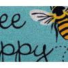 imageDII Natural Coir Doormat Fun Greeting Mat Bee Happy 18x30Bee Happy