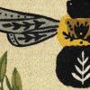 imageDII Natural Coir Doormat Fun Greeting Mat Bee Happy 18x30Bee Our Guest
