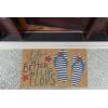 imageDII Natural Coir Doormat Fun Greeting Mat Bee Happy 18x30Flip Flop