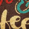 imageDII Natural Coir Doormat Fun Greeting Mat Bee Happy 18x30Love  Coffee