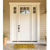 imageDII Natural Coir Doormat Fun Greeting Mat Bee Happy 18x30Omg Youre Here