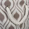 imageDII Polyester Container with Handles Ikat Storage Bin Large Round Stone