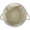 imageDII Polyester Container with Handles Ikat Storage Bin Large Round Stone