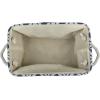 imageDII Polyester Container with Handles Ikat Storage Bin Medium Mineral GrayFrench Blue