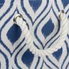 imageDII Polyester Container with Handles Ikat Storage Bin Medium Mineral GrayFrench Blue