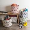 imageDII Polyester Container with Handles Ikat Storage Bin Medium Mineral GrayMineral Gray