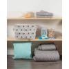 imageDII Polyester Container with Handles Ikat Storage Bin Medium Mineral GrayMineral Gray