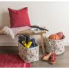 imageDII Polyester Container with Handles Ikat Storage Bin Medium Mineral GrayStone