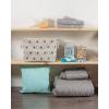 imageDII Polyester Container with Handles Ikat Storage Bin Medium Mineral GrayStone