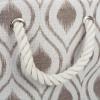 imageDII Polyester Container with Handles Ikat Storage Bin Medium Mineral GrayStone