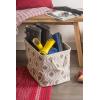 imageDII Polyester Container with Handles Ikat Storage Bin Medium Mineral GrayStone