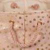 imageDII Polyester Storage Bin Gold Metallic Collection Collapsible with Handles Medium Natural OffWhiteMillennial Pink