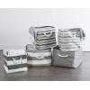 imageDII Woven Paper Storage Bin Urban Stripe Urban Gray Medium RoundUrban Gray