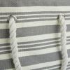 imageDII Woven Paper Storage Bin Urban Stripe Urban Gray Medium RoundUrban Gray