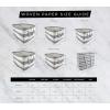 imageDII Woven Paper Storage Bin Urban Stripe Urban Gray Medium RoundUrban Gray