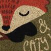 imageDII Animal Pun Collection Natural Coir Doormat 17x29 Cozy Fox