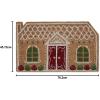 imageDII Christmas Welcome Mat Outdoor Natural Coir Doormat ampamp Porch Dcor 17x29 JoyGingerbread House