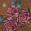 imageDII Floral Design Collection Natural Coir Doormat 17x29 Blue PeoniesBouquet