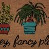 imageDII Floral Design Collection Natural Coir Doormat 17x29 Blue PeoniesFancy Plants