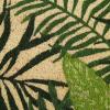 imageDII Floral Design Collection Natural Coir Doormat 17x29 Tropical Fronds