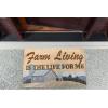 imageDII Heavy Duty Coir Doormat with Nonslip Vinyl Backing Welcome Mat Outdoor Entry Way ampamp Front Porch Dcor Home 17x29Farm Sweet Farm